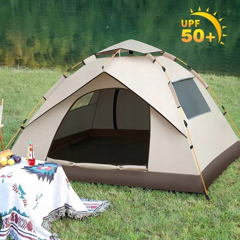 ULTRALIGHT CAMPING TENT SELF-FOLDING 2-3 PEOPLE WITH WINDOWS Packaging status original