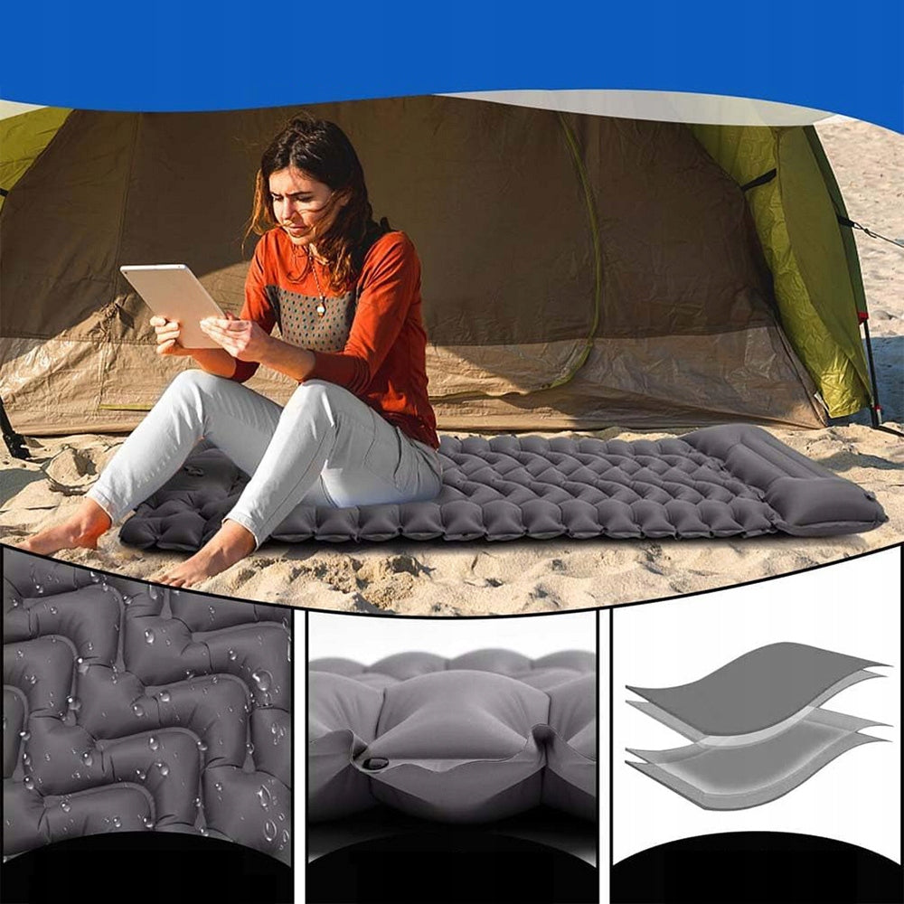 ULTRALIGHT HIKING MATTRESS CAMPING MAT 193 X 68 X 8CM WITH PILLOW Brand no brand