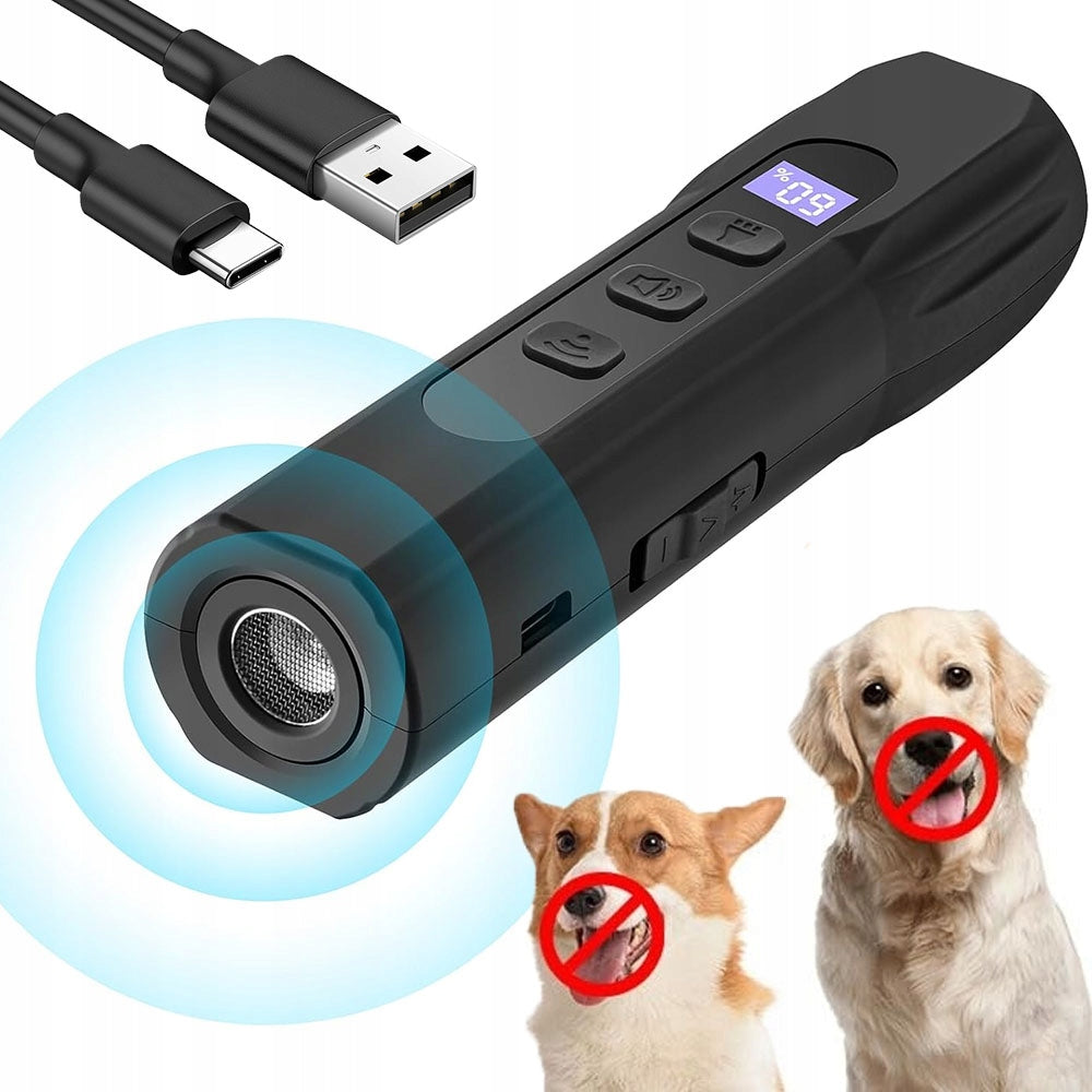 ULTRASONIC ANTI-BARK: 14CM, LIGHTWEIGHT, 3 OPERATING MODES, FOR HOME/GARDEN