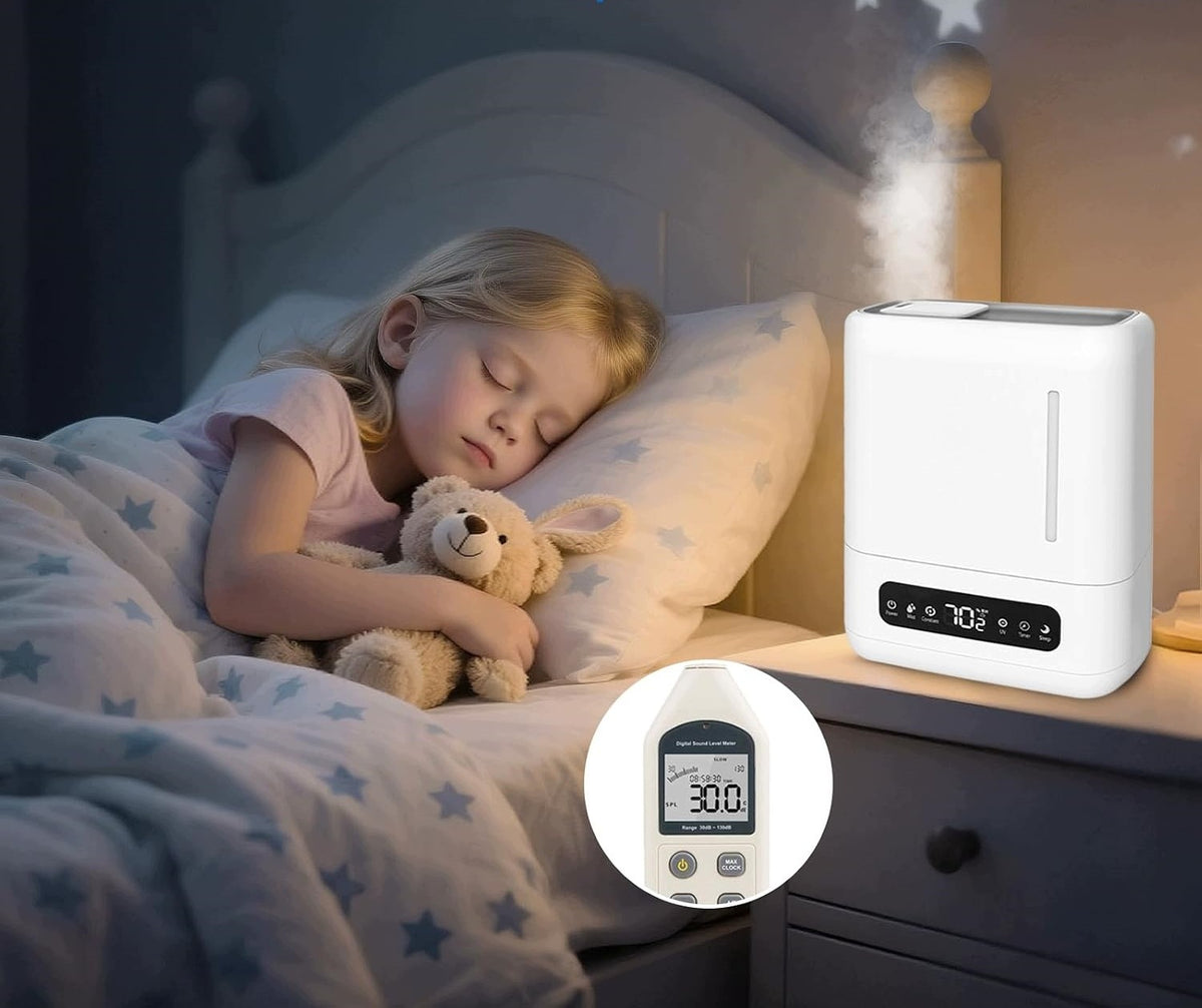 ULTRASONIC HUMIDIFIER 4,3L SMART SILENT WITH UV STERILIZATION WHITE Medical device no