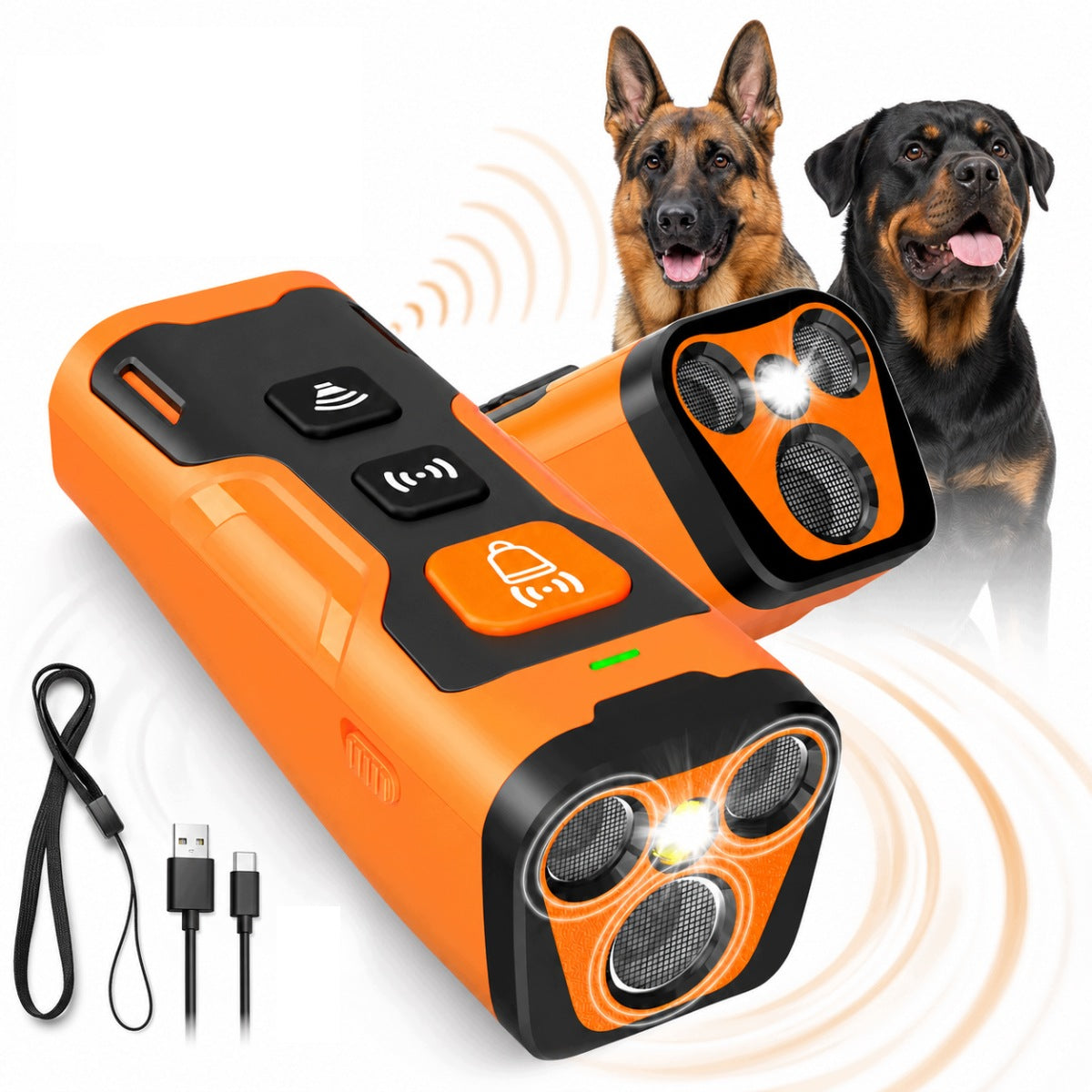 ULTRASONIC WAVE LED BARKING STOP FOR CORRECTING DOG BEHAVIOR