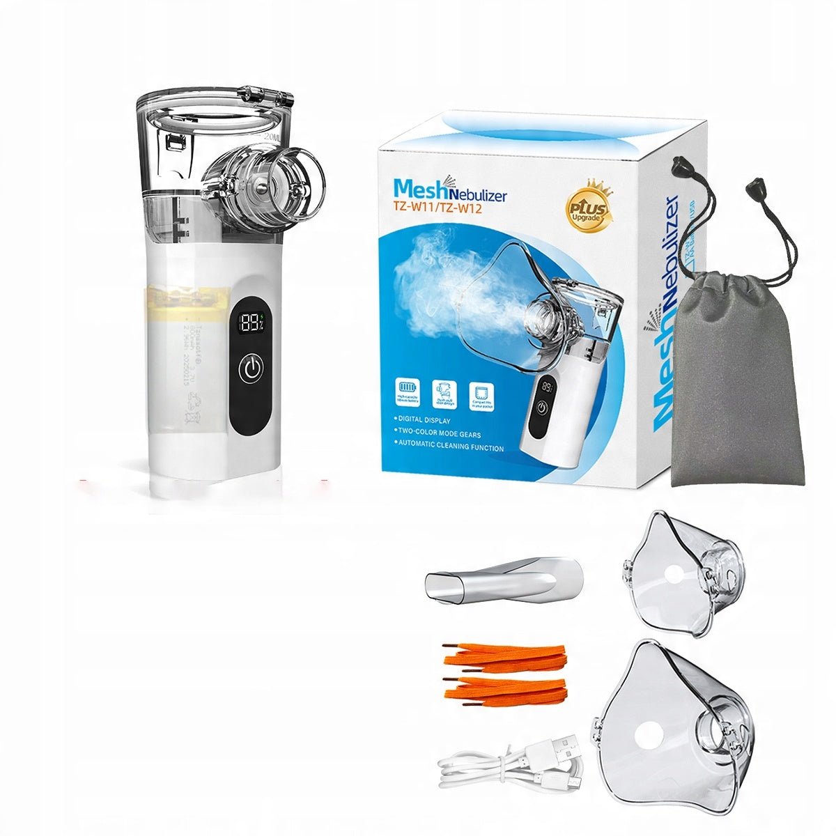 ULTRASOUND INHALER PORTABLE SILENT FOR CHILDREN AND ADULTS USB-C