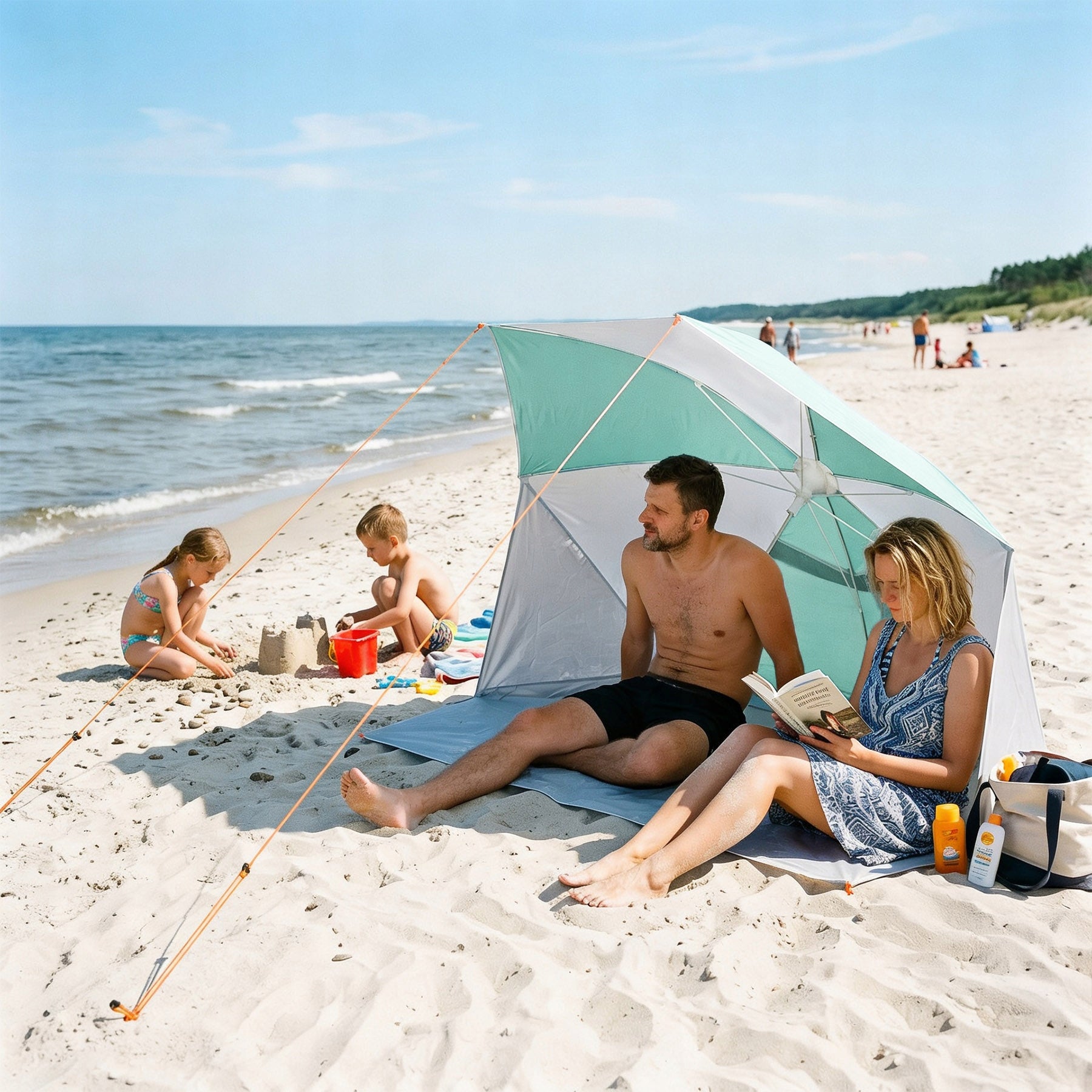 UMBRELLA BEACH TENT FOR BEACHES BEACH SCREEN GARDEN UV FILTER 2IN1 Brand Nils