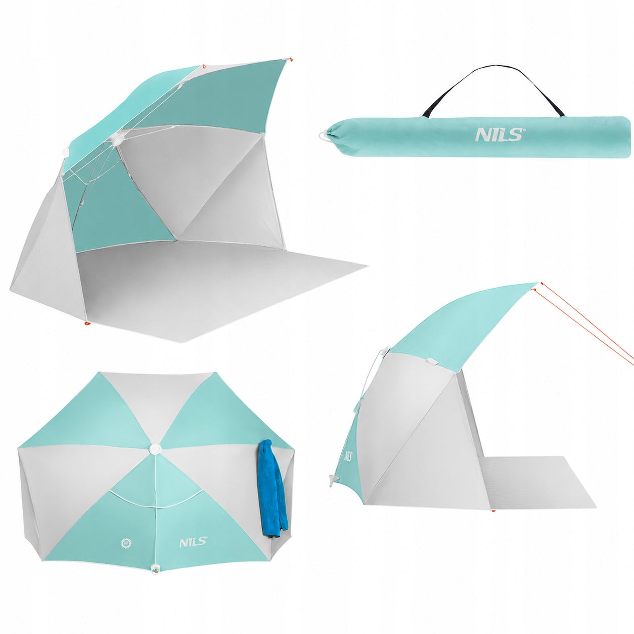 UMBRELLA BEACH TENT FOR BEACHES BEACH SCREEN GARDEN UV FILTER 2IN1