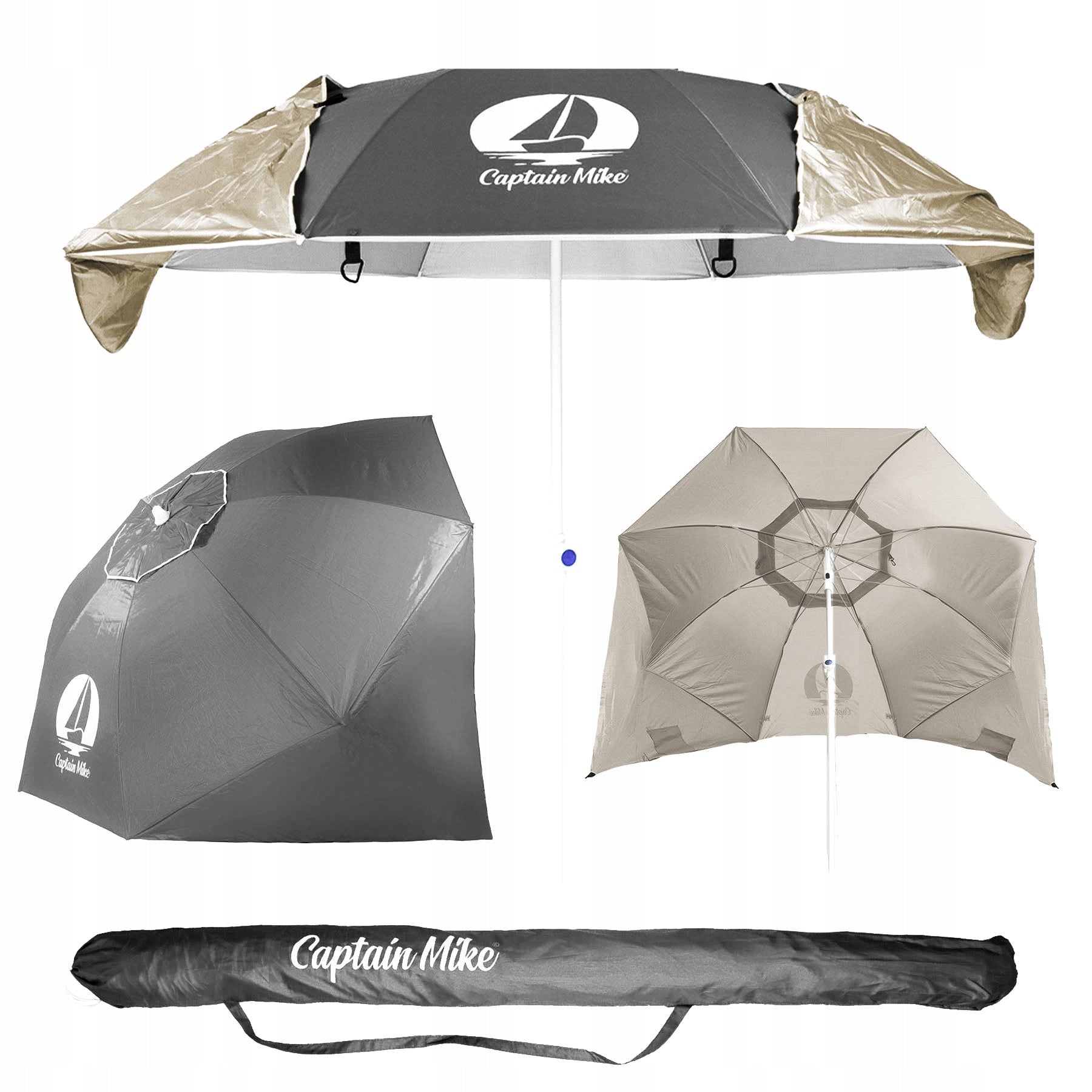 UMBRELLA BEACH TENT SCREEN UV50+ VENTILATION LARGE 200CM LIGHT COVER Packaging status original