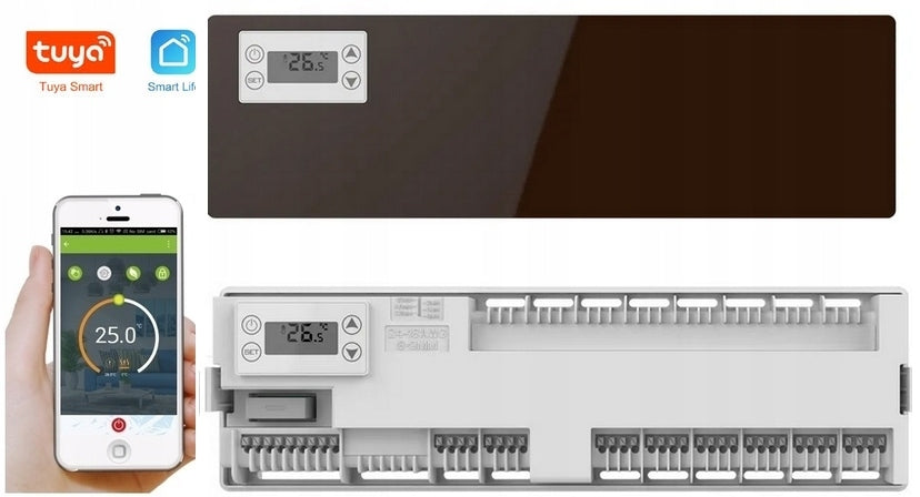 UNDERFLOOR HEATING STRIP 8 ZONES 48 FOR ZigBee THERMOSTAT or WiFi TUYA