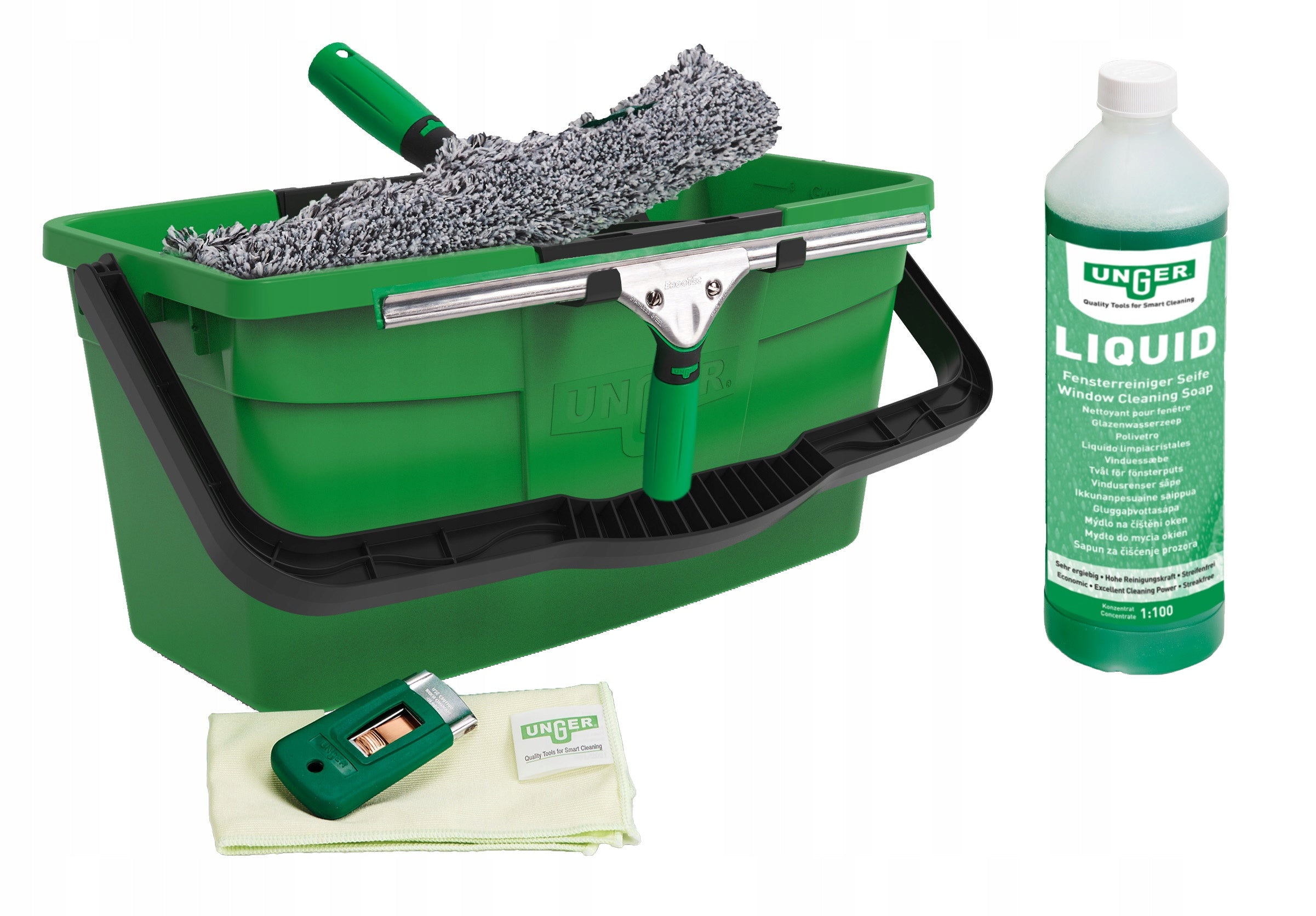UNGER ErgoTec 6in1 Complete KIT Window Cleaning Kit Packaging status original