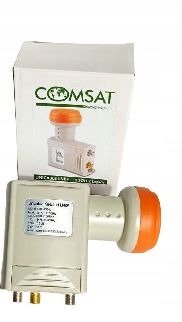 UNICABLE 1SCR 2 LEGACY COMSAT CANAL+ POLSAT BOX satellite converter Packaging status original