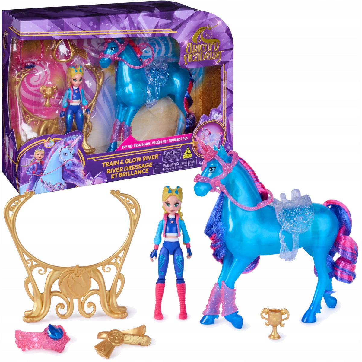 UNICORN ACADEMY FIGURINE SET ISABEL & RIVER LIGHT