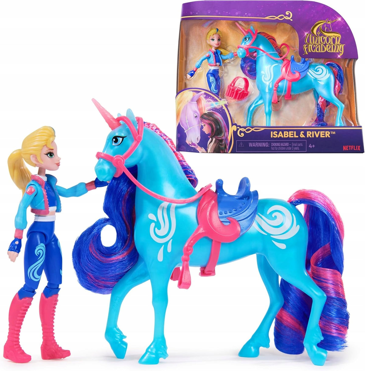 UNICORN ACADEMY ISABEL AND RIVER SET HORSE UNICORN DOLL