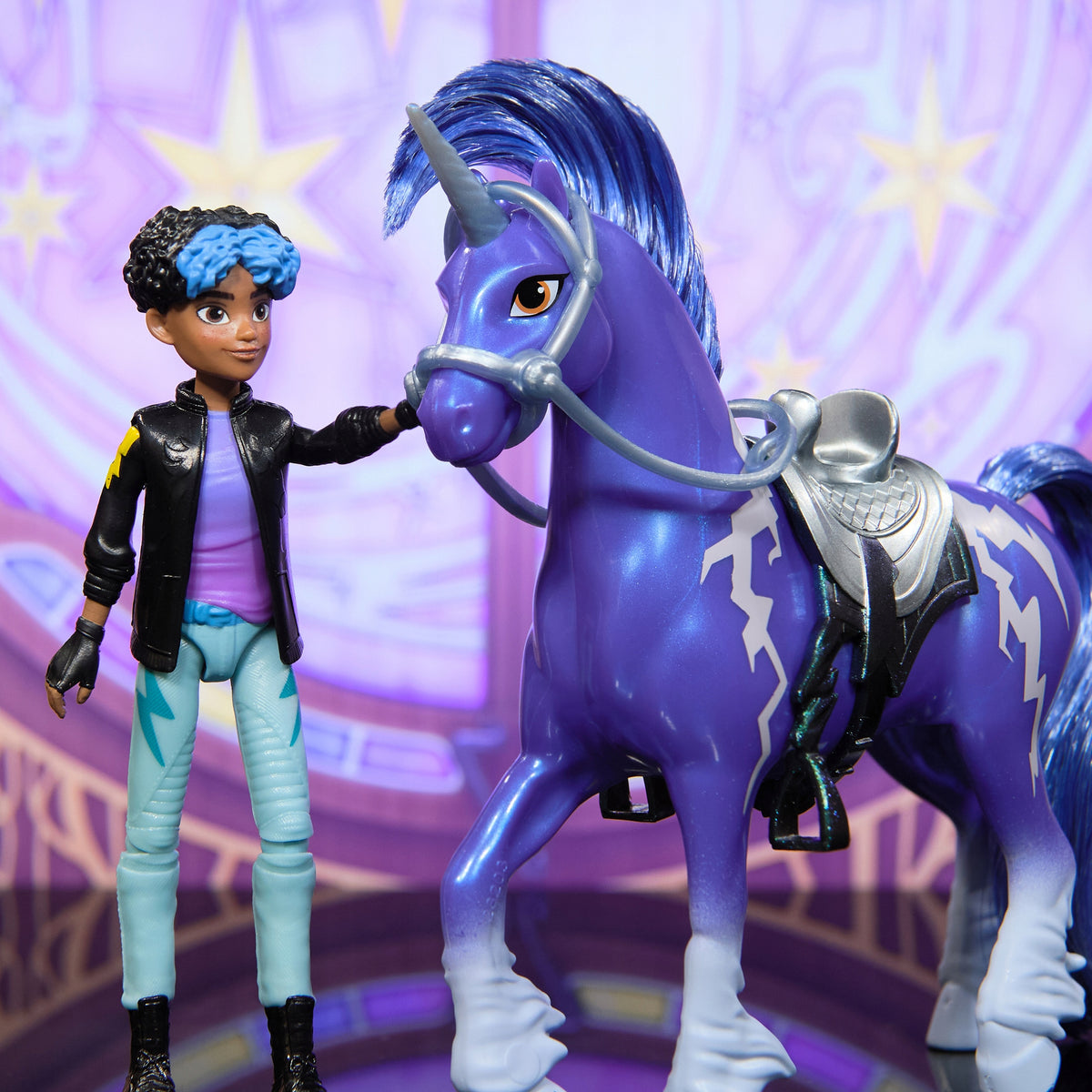 UNICORN ACADEMY RORY FIGURINE SET & STORM RIDER AND UNICORN +AKC Manufacturer code 6074385