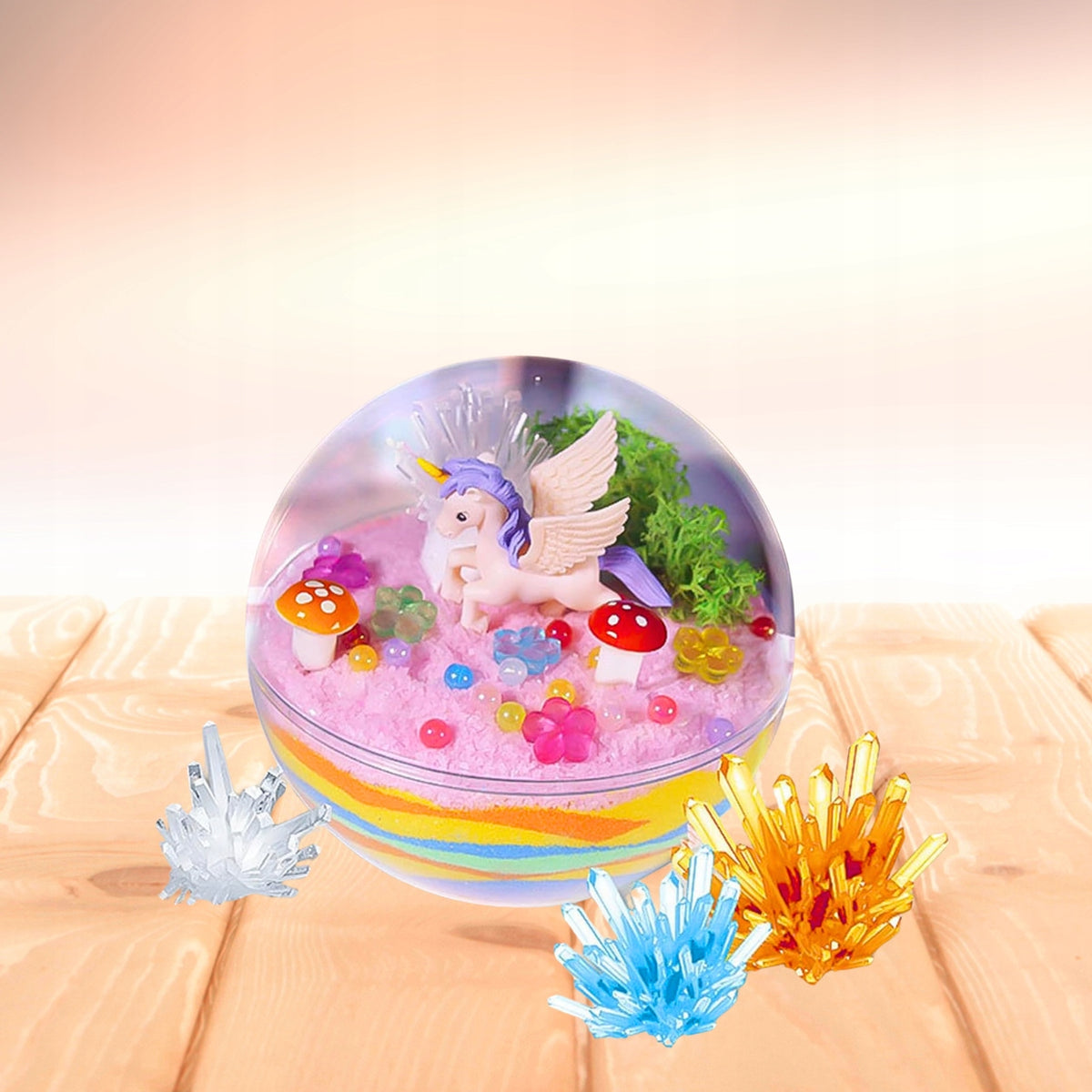 UNICORN CREATIVE SET TO CREATE CRYSTAL TERRARIUM DIY FOR CHILDREN Manufacturer code Hodowla KRYSZTAŁÓW w Terrarium JEDNOROŻCA