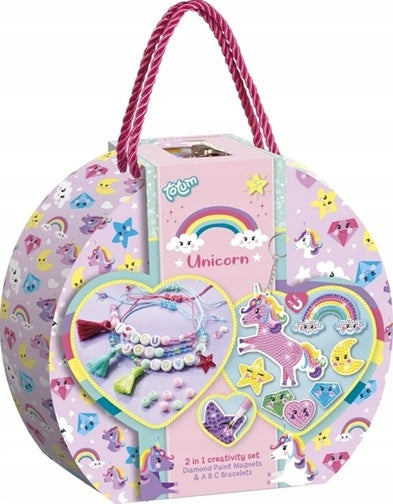 UNICORN Creative Set 2 in 1 Magnets Diamond Bracelets ABC DIY