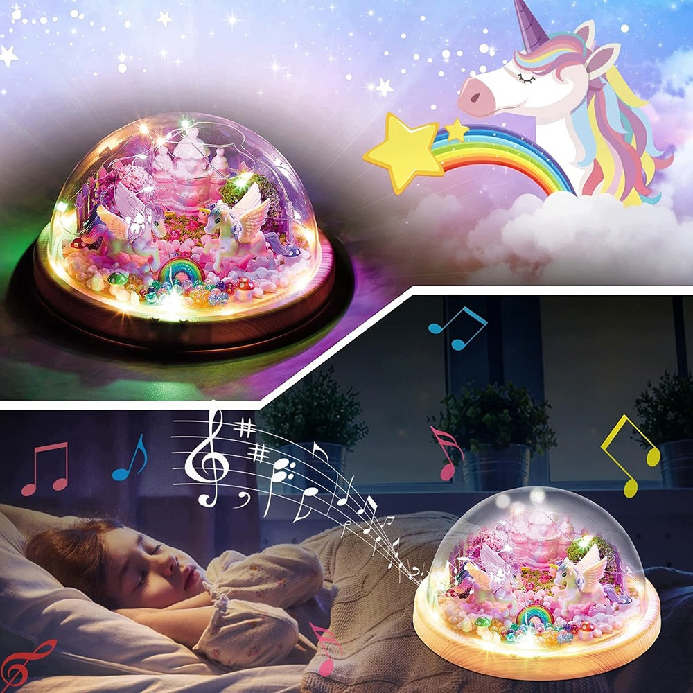UNICORN NIGHT LAMP CREATIVE SET MUSIC LED RGB UNICORN GIFT Brand no brand
