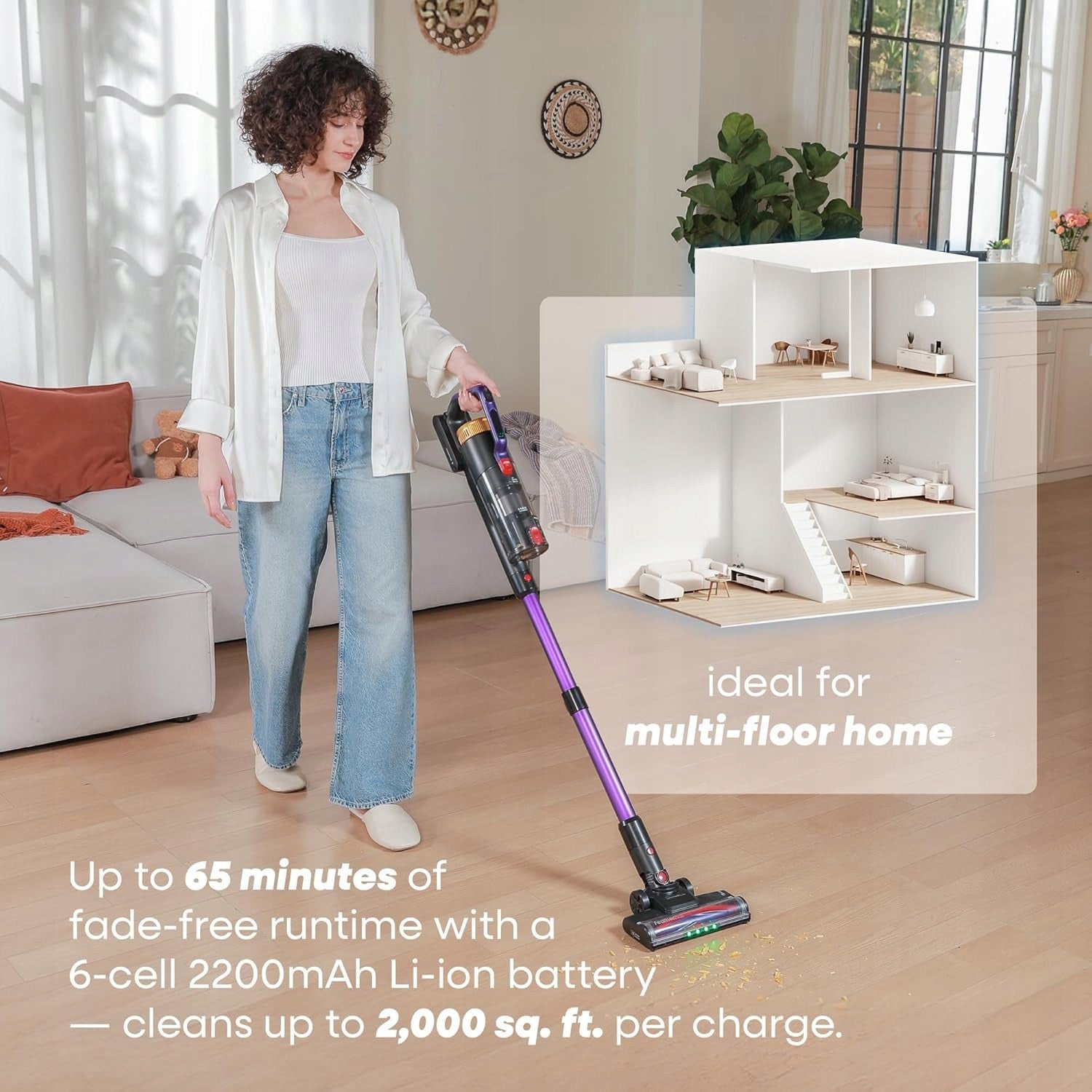 UNINELL HOME UV2 Upright Vacuum Cleaner (Model 2025) – 48000Pa | 550W Manufacturer code UNINELL HOME UV2
