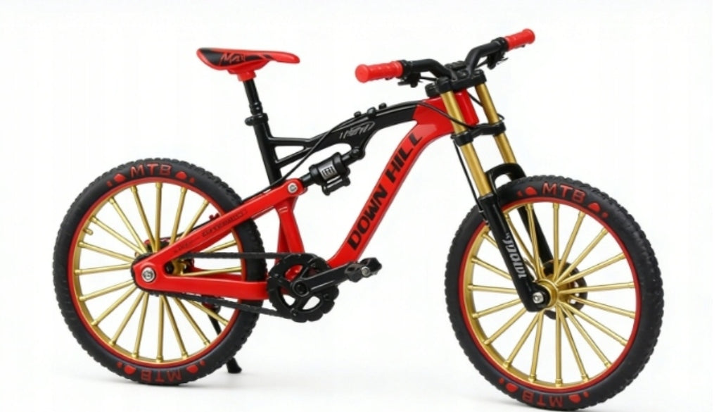 UNIQUE GIFT: RED FINGERBIKE – METAL BIKE IN MINIATURE 1:10
