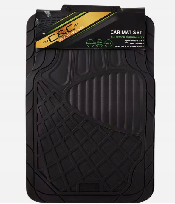 UNIVERSAL CAR RUGS SET OF 4 RUBBER Manufacturer no brand