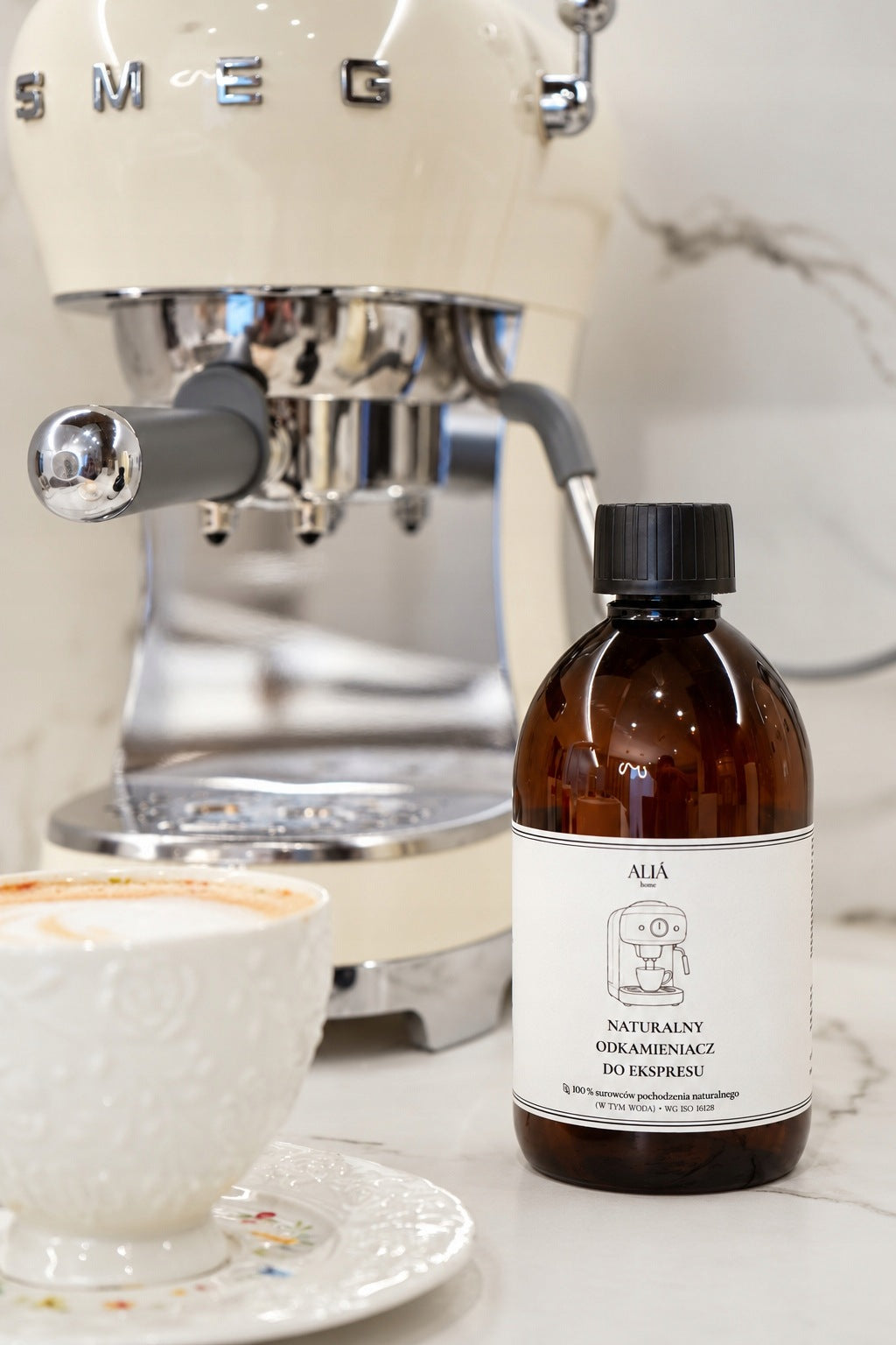 UNIVERSAL DESCALER FOR ESPRESSO MACHINE NATURAL COMPOSITION 100% LIQUID 500 ML Manufacturer code Odkamieniacz Aliahome