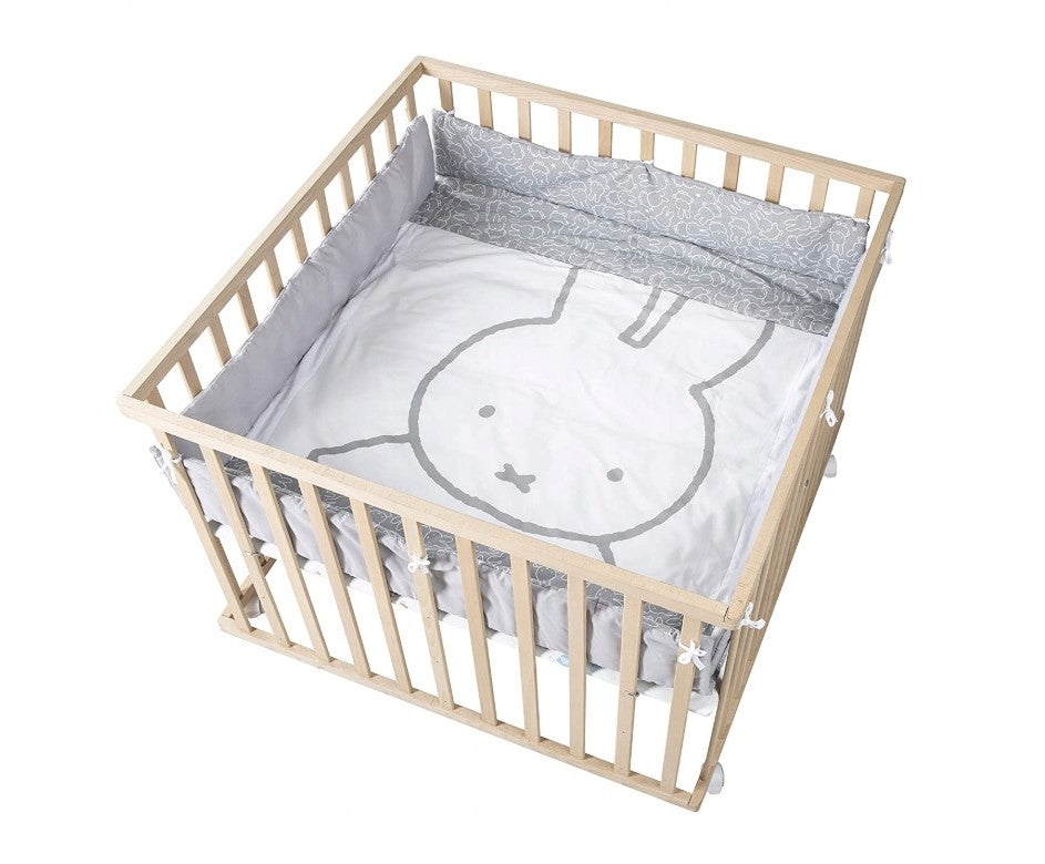 UNIVERSAL INSERT FOR PLAYPEN CHILDREN'S MATTRESS GREY WHITE RABBIT MIFFY Packaging status original