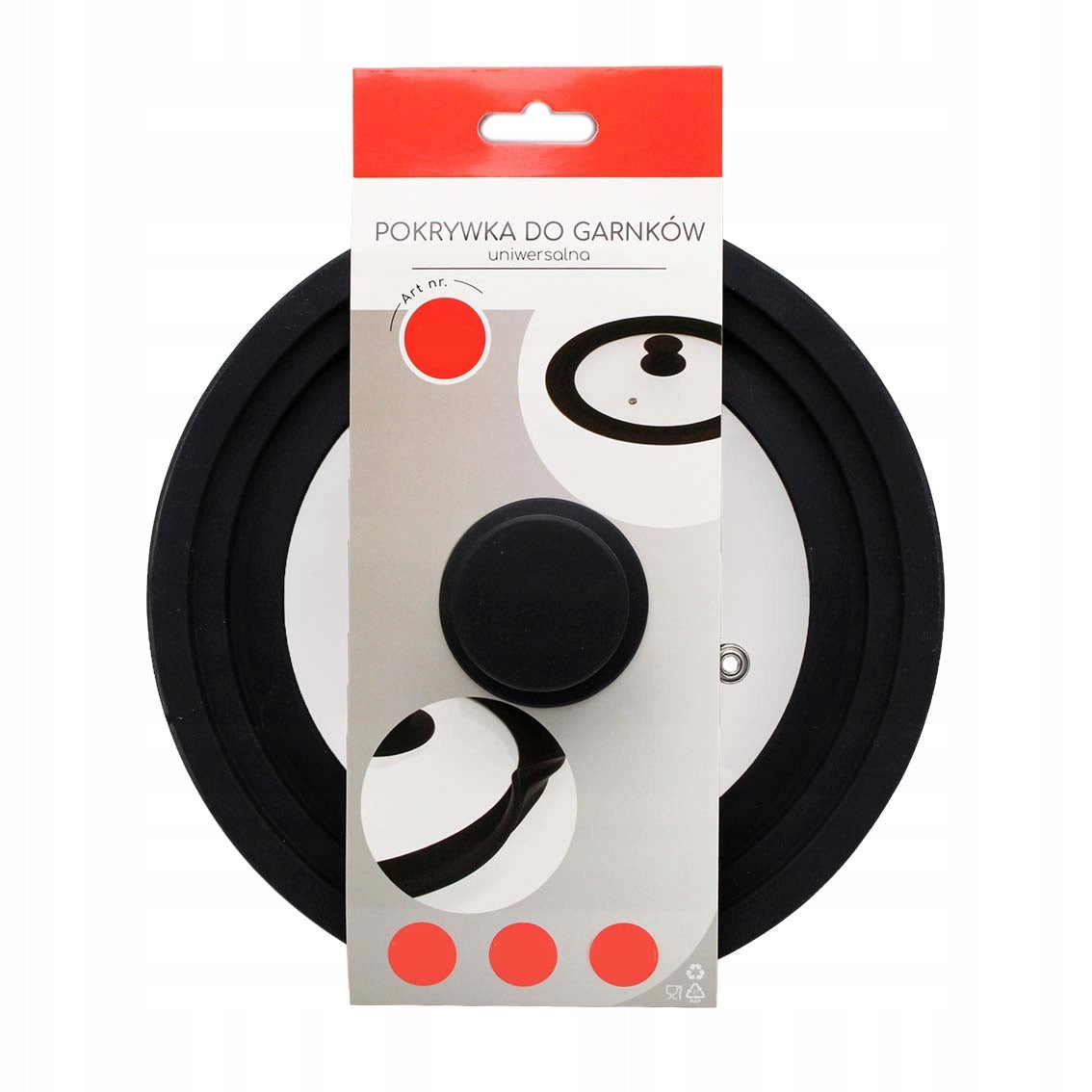 UNIVERSAL LID FOR POTS HEAT-RESISTANT SILICONE 22/24/26 CM Manufacturer code BB 8002