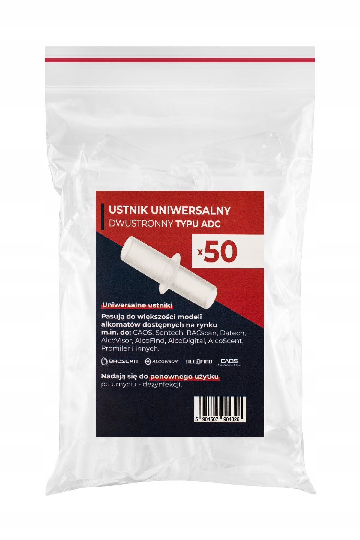 UNIVERSAL MOUTHPIECE BACscan MAXI PAKA 50 PCS with PZH certificate