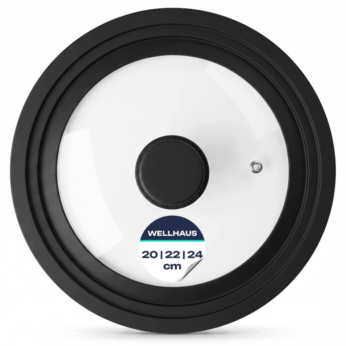 UNIVERSAL SILICONE LID WELLHAUS FOR PAN POTS L 20 22 24 cm