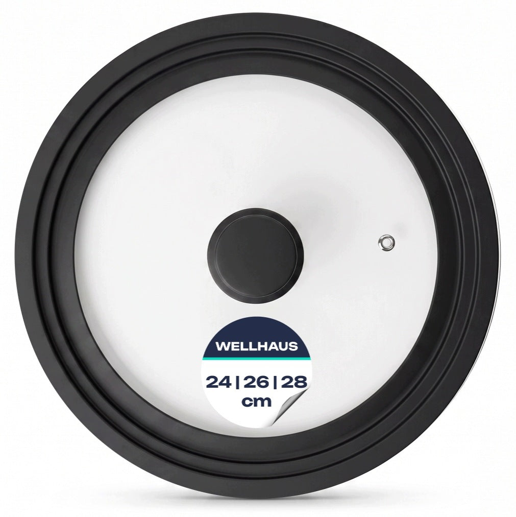 UNIVERSAL SILICONE LID WELLHAUS FOR PAN POTS XL 24 26 28 cm