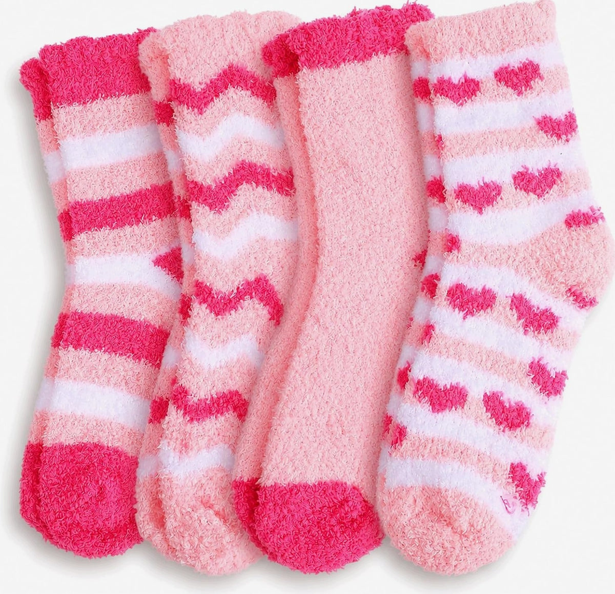 UNIVERSAL SOCKS 4 PAIRS WARM FLUFFY WOMAN WINTER PATTERNS