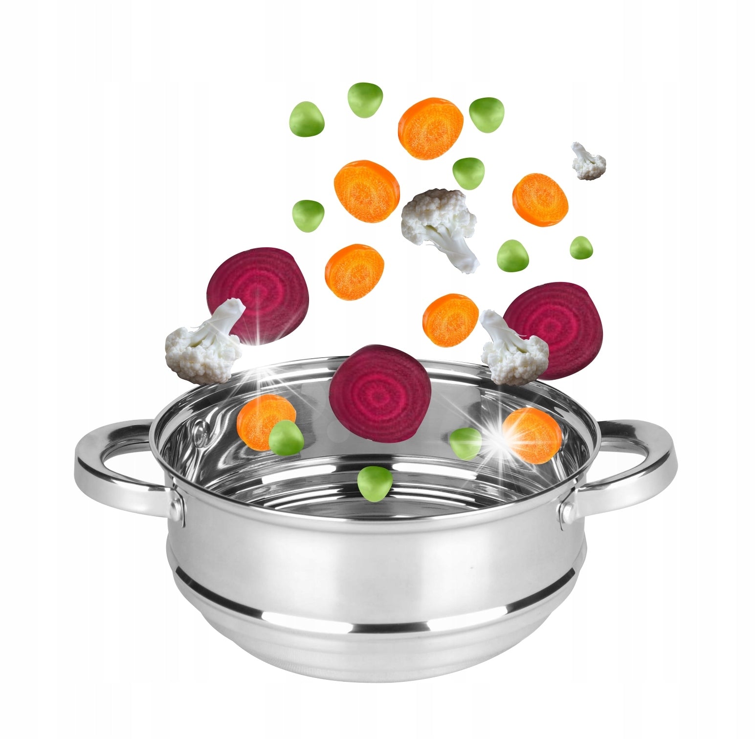 UNIVERSAL STEAMING INSERT STEAMER FOR POTS Ø16,18,20 cm