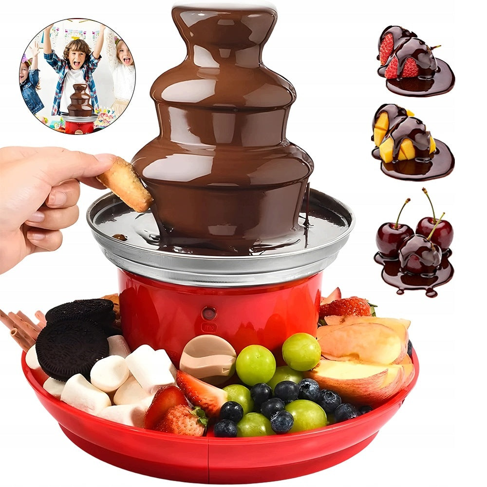 UNIVERSAL THREE-LEVEL CHOCOLATE FOUNTAIN, FOR TREATS AND MARSHMALLOWS