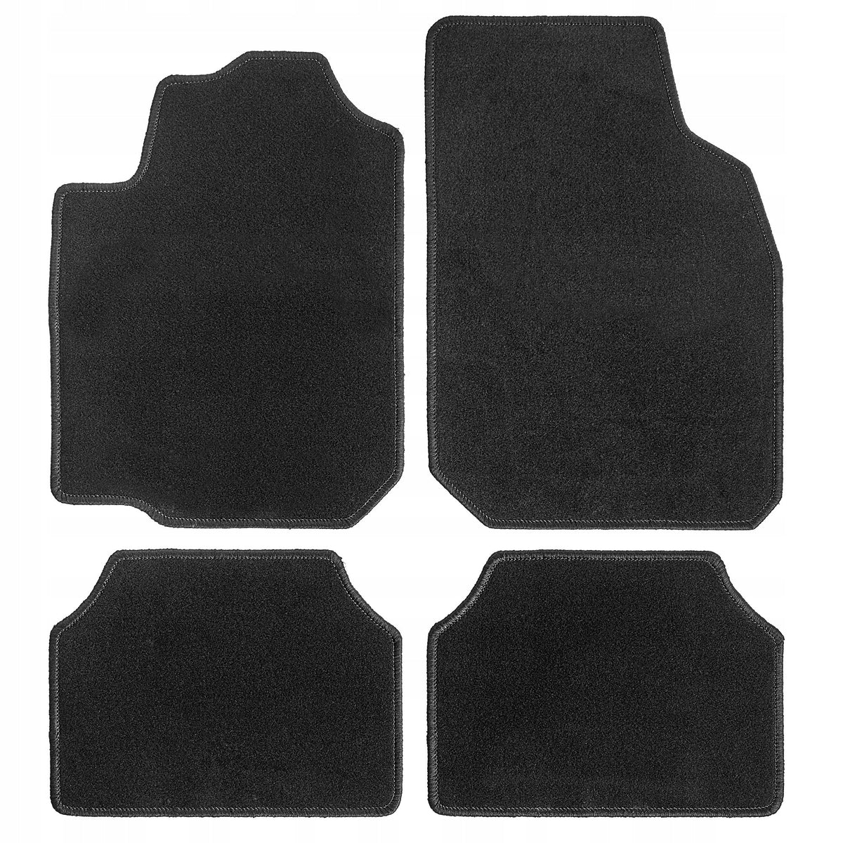 UNIVERSAL VELOUR CAR RUGS FOR CAR BLACK SET OF 4 EAN (GTIN) 5906638302781