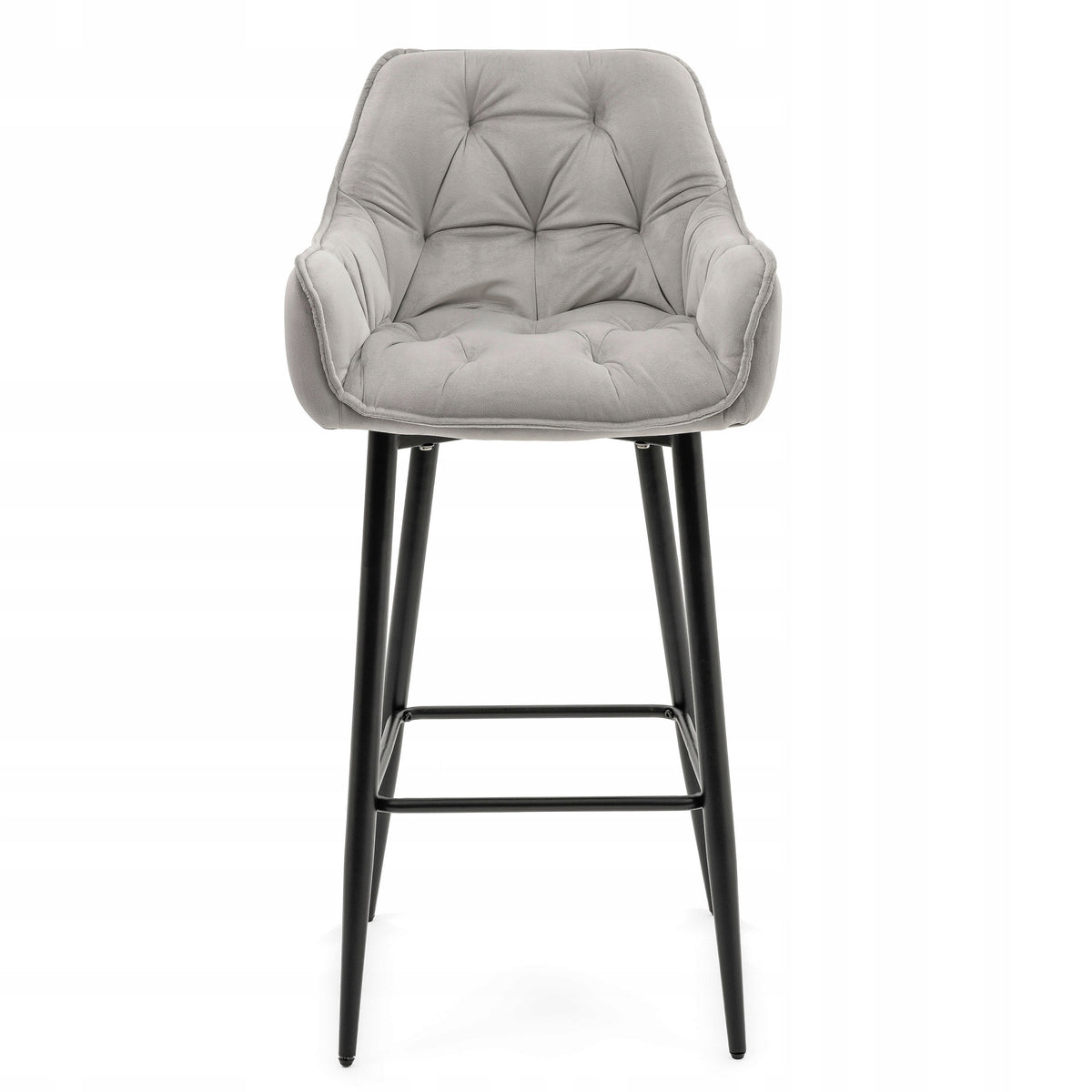 UPHOLSTERED VELOUR BAR STOOL FOR DINING ROOM BAR MODERN SIENA Packaging status original