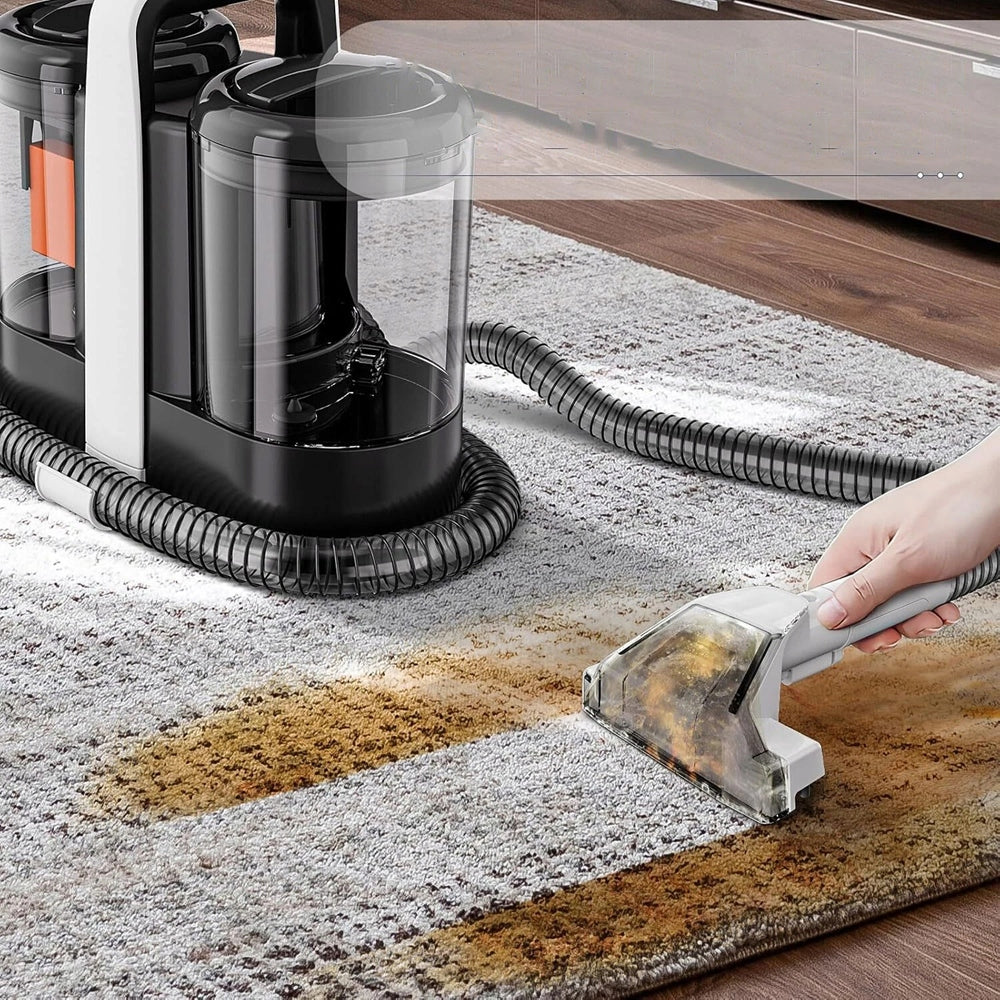 UPHOLSTERY CARPET CLEANER WET DRY SPOT CLEAN SUCTION CUP SET Packaging status original