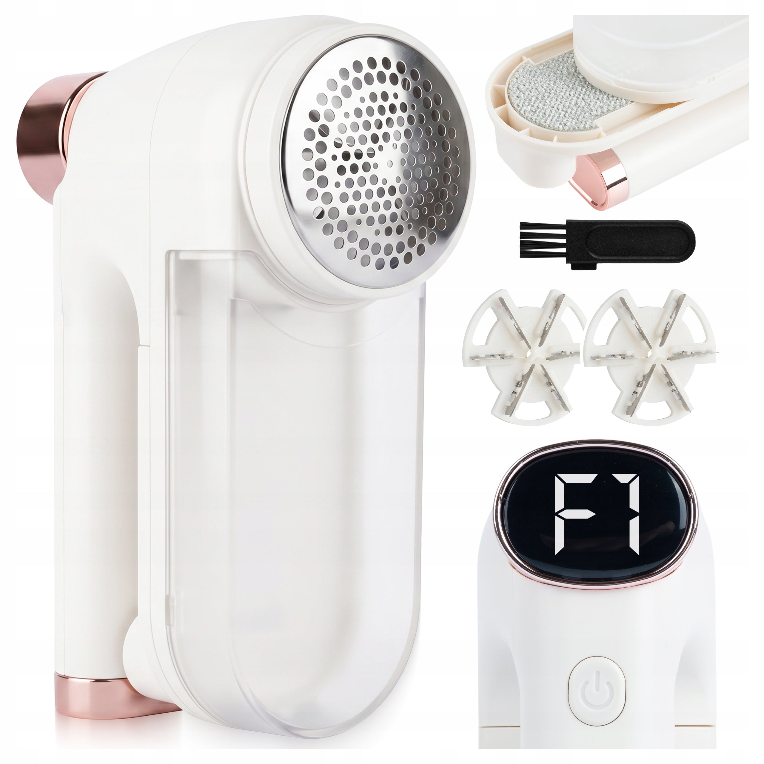 UPHOLSTERY SWEATER CLOTHES SHAVER LED CLOTHING MACHINE 6 BLADES STRONG