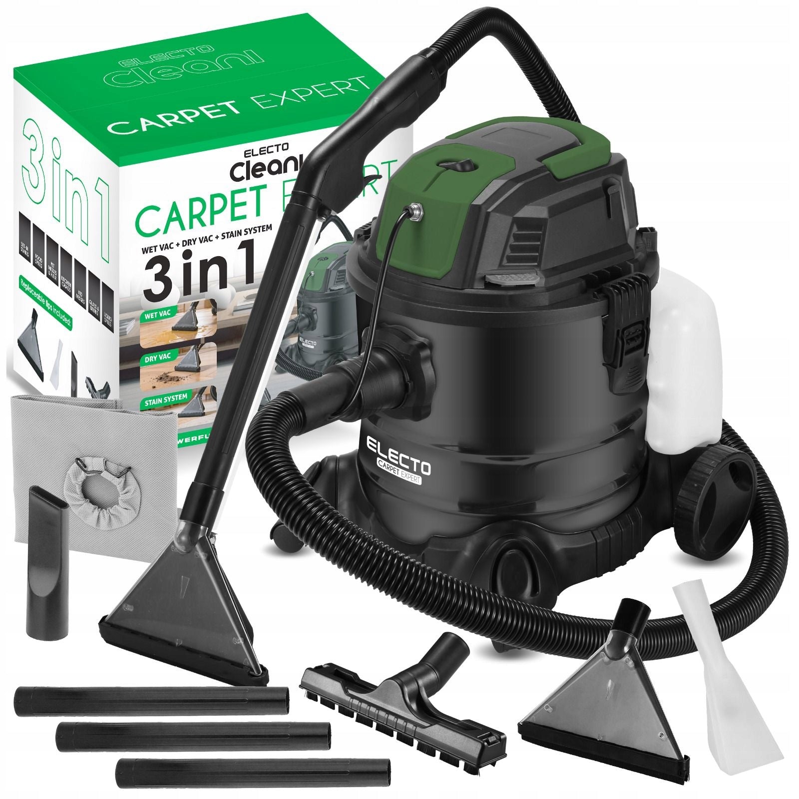 UPHOLSTERY WASHING VACUUM CLEANER POWERFUL 2600W NARROW CARPET WASHING SUCTION CUP