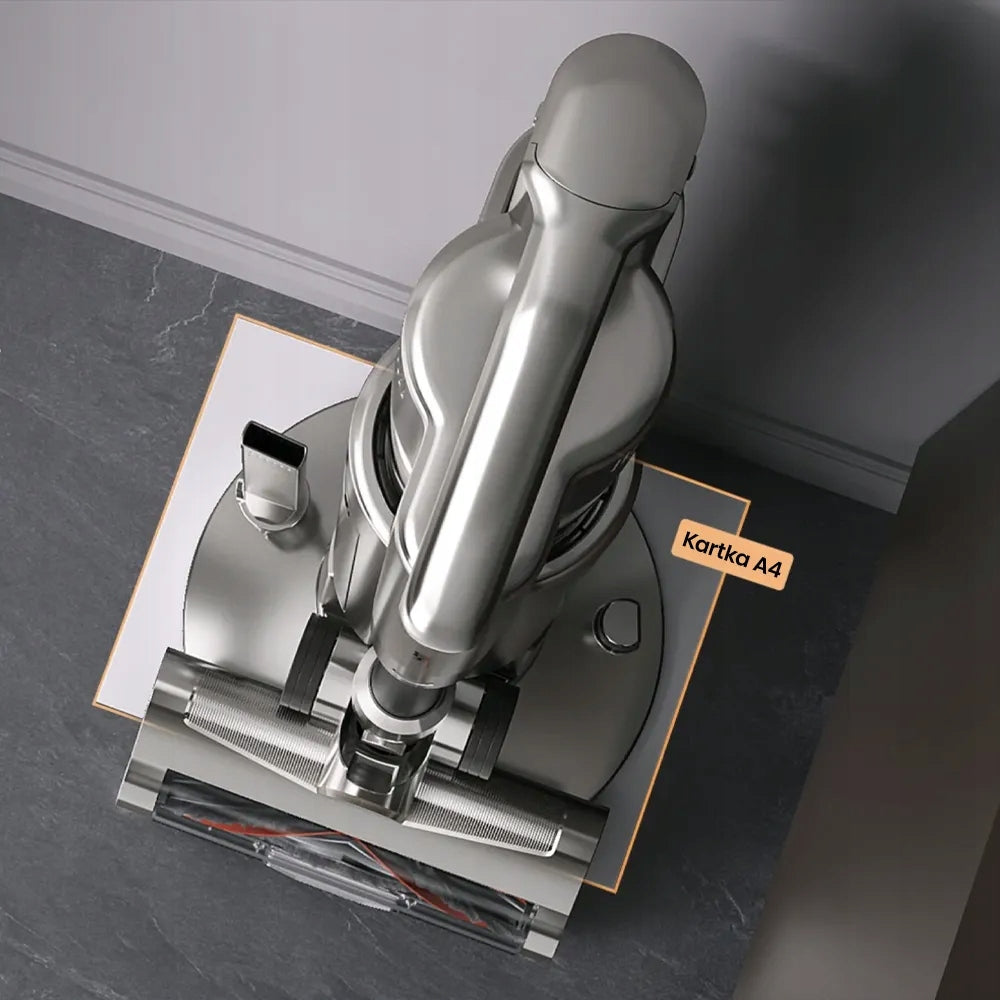 UPRIGHT CORDLESS VACUUM CLEANER WITH CLEANING STATION 25 kPA LED UWANT V500 Dominant color gray