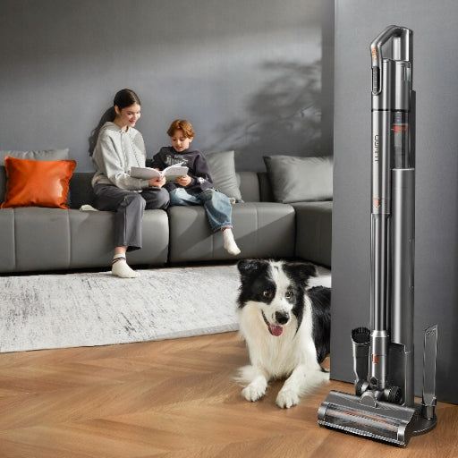 UPRIGHT CORDLESS VACUUM CLEANER WITH CLEANING STATION 25 kPA LED UWANT V500 Packaging status original