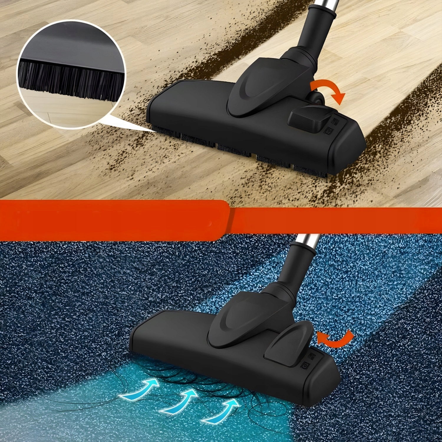 UPRIGHT HANDHELD CYCLONE VACUUM CLEANER BAGLESS STRONG 650W 5IN1 HANDY 5M Dust container volume 1.5 l