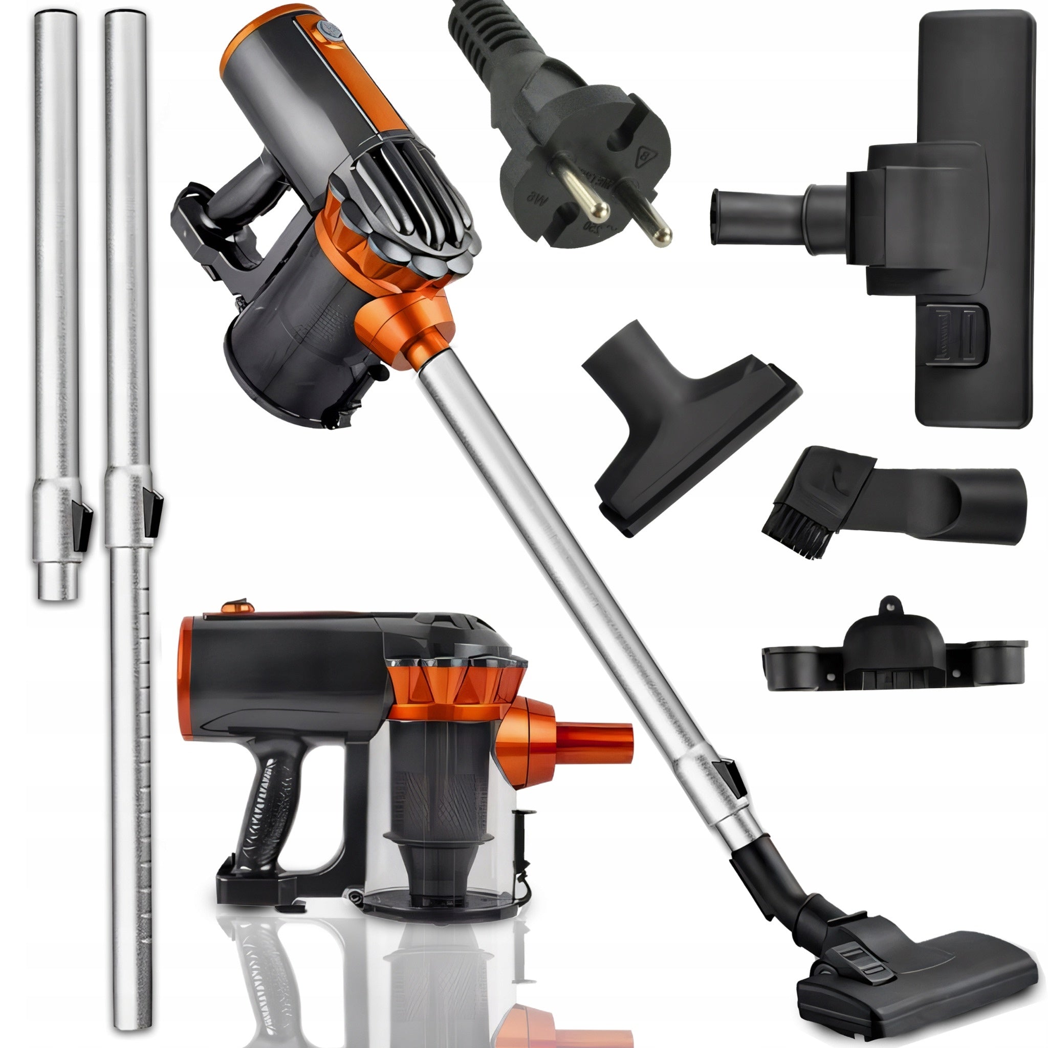 UPRIGHT HANDHELD CYCLONE VACUUM CLEANER BAGLESS STRONG 650W 5IN1 HANDY 5M