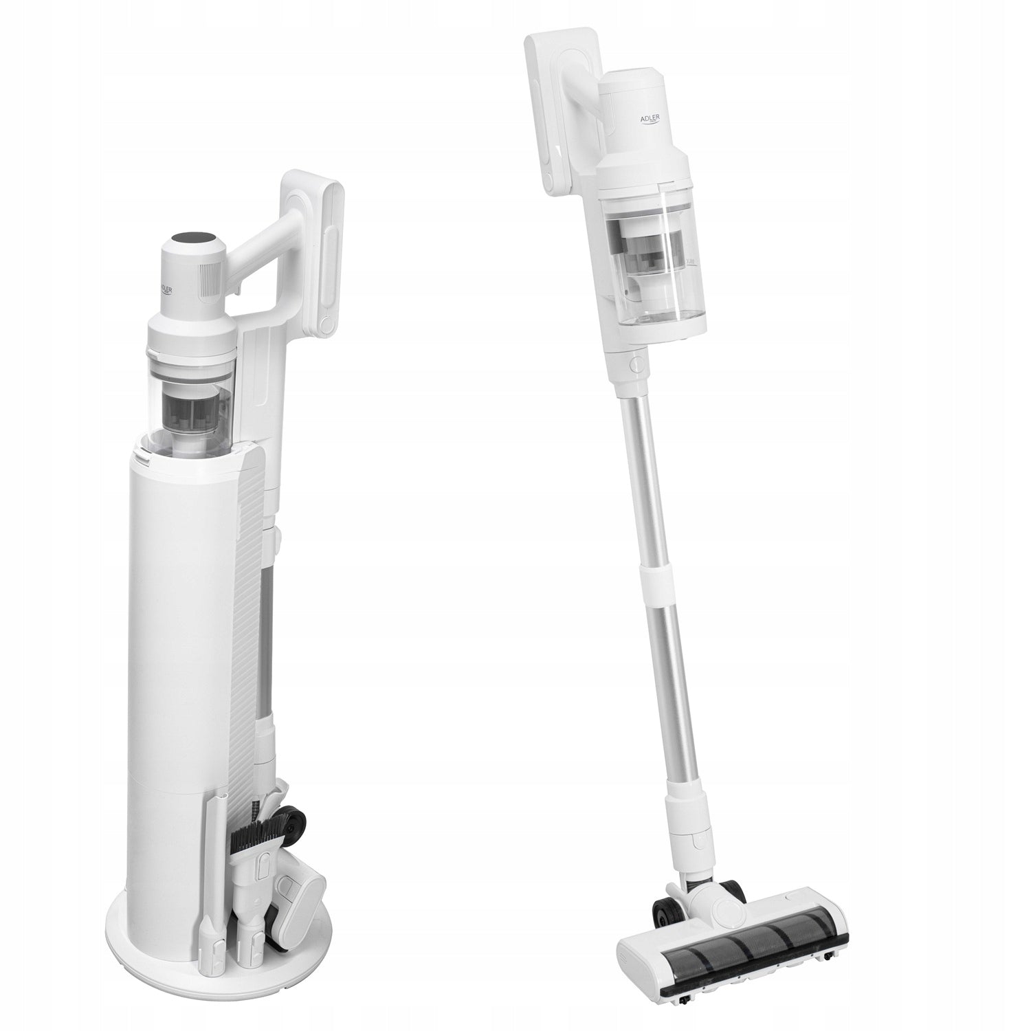 UPRIGHT VACUUM CLEANER CORDLESS HANDHELD BAGLESS CORDLESS LED STATION Dominant color white