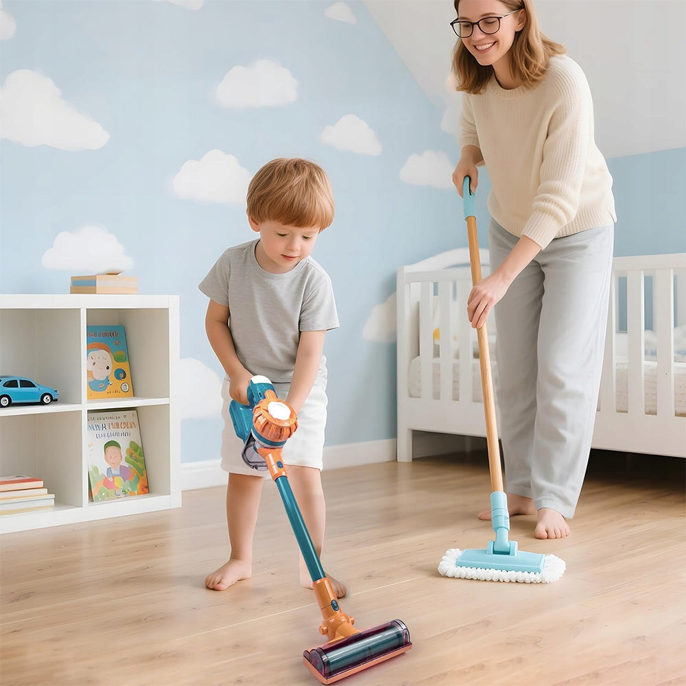 UPRIGHT VACUUM CLEANER FOR CHILDREN WIRELESS WITH SUCTION FUNCTION 3IN1 SAFE Brand Bedee