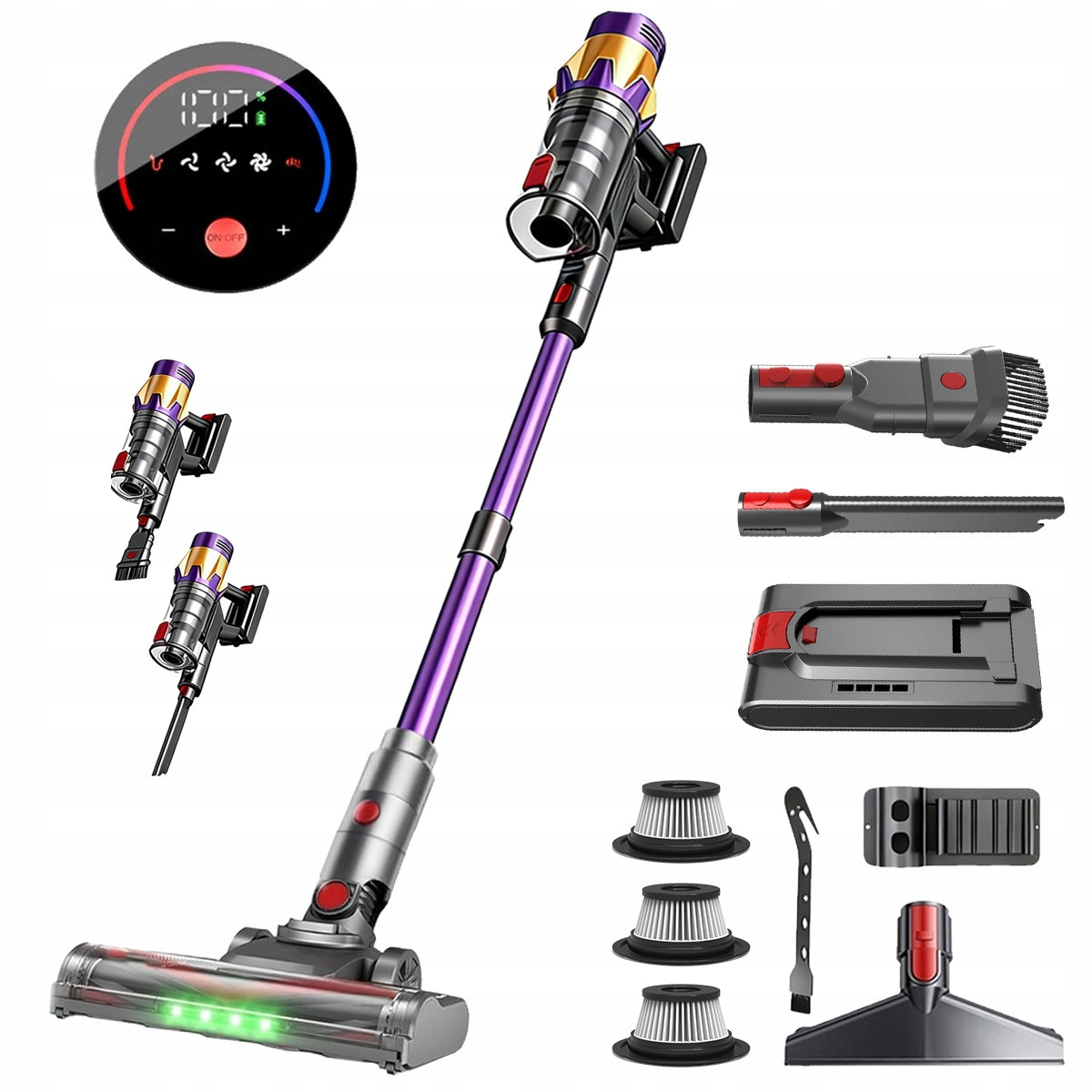 UPRIGHT VACUUM CLEANER MANUAL BAGLESS ELECTROBRUSH 550W