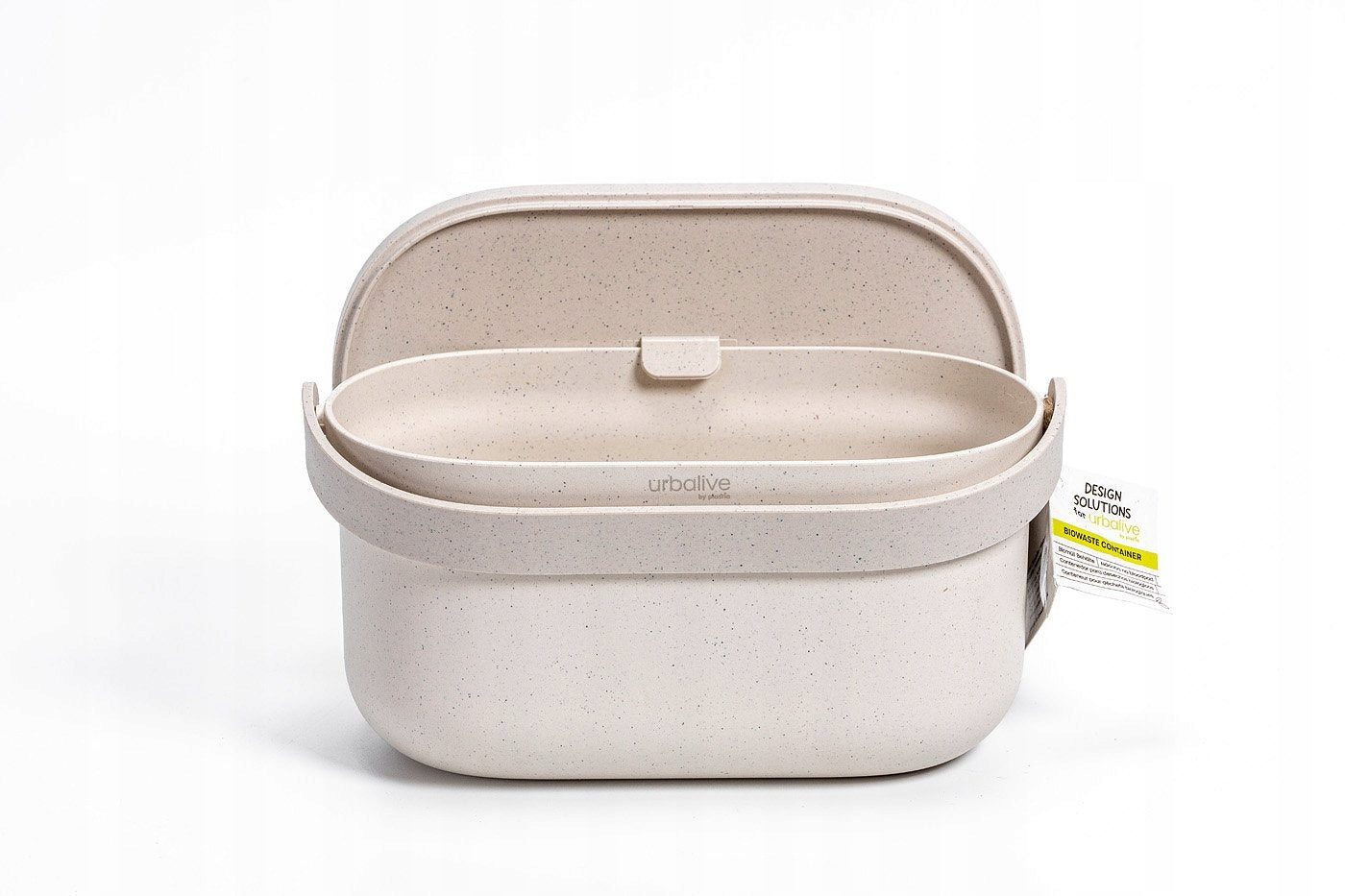URBALIVE Bio-waste container with frame and coffee filter 3.1 ltr, cream Brand Akces