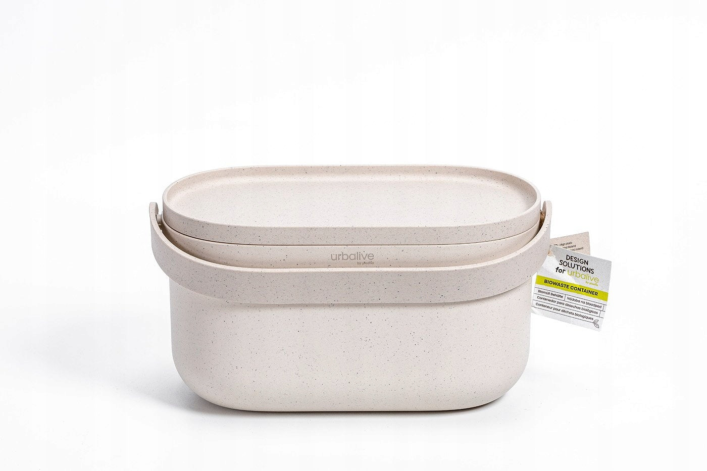 URBALIVE Bio-waste container with frame and coffee filter 3.1 ltr, cream Manufacturer code 8590415019572