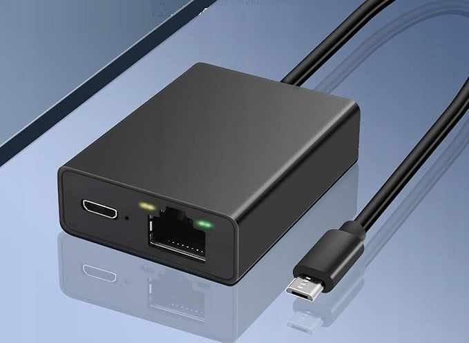 USB ADAPTER FOR ETHERNET RJ45 COMPATIBLE WITH FIRE TV STICK 4K MICRO USB Packaging status original