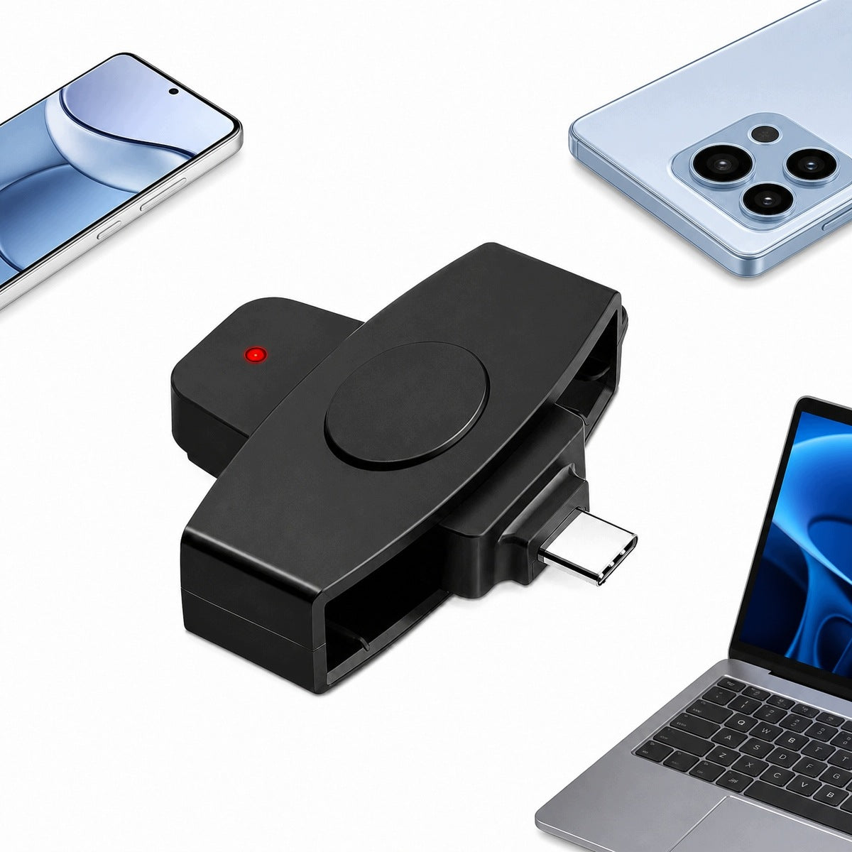USB-C TACHOGRAPH CARD READER TACHO DRIVERS FOR DRIVER ROTARY SMARTPHONE