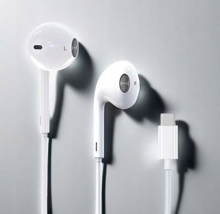 USB-C WIRED EARBUDS FOR IPHONE 15 16 17 PRO MAX AIR Brand Apple