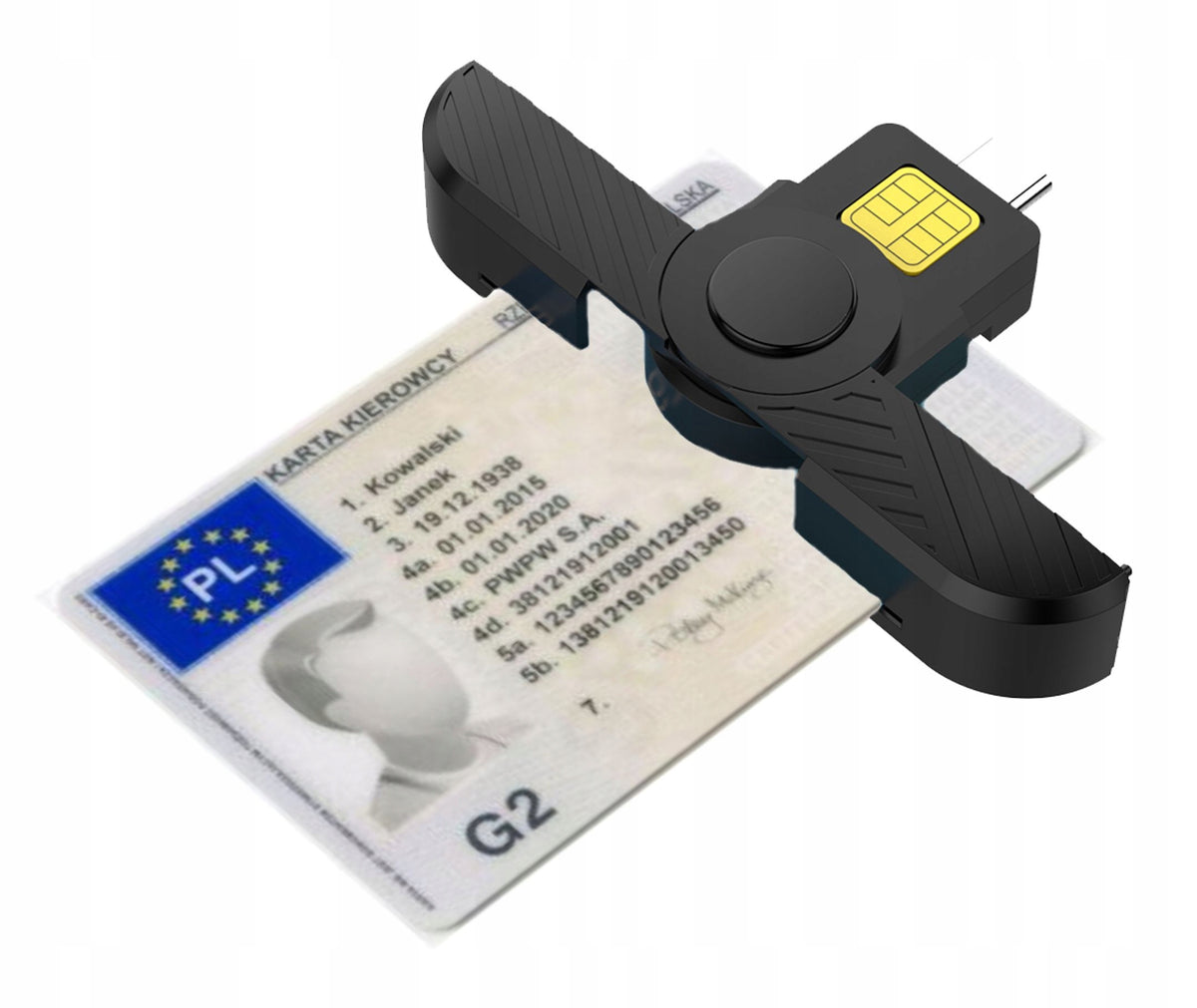 USB-C driver card reader for phone with PROGRAM Brand Quick Reader