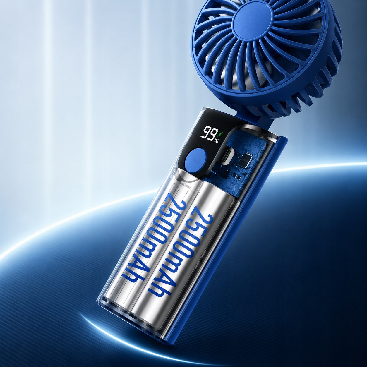 USB Fan Quiet Mini Handheld Desk Fan 5000mAh TOPK K38 Model K38 5000mAh