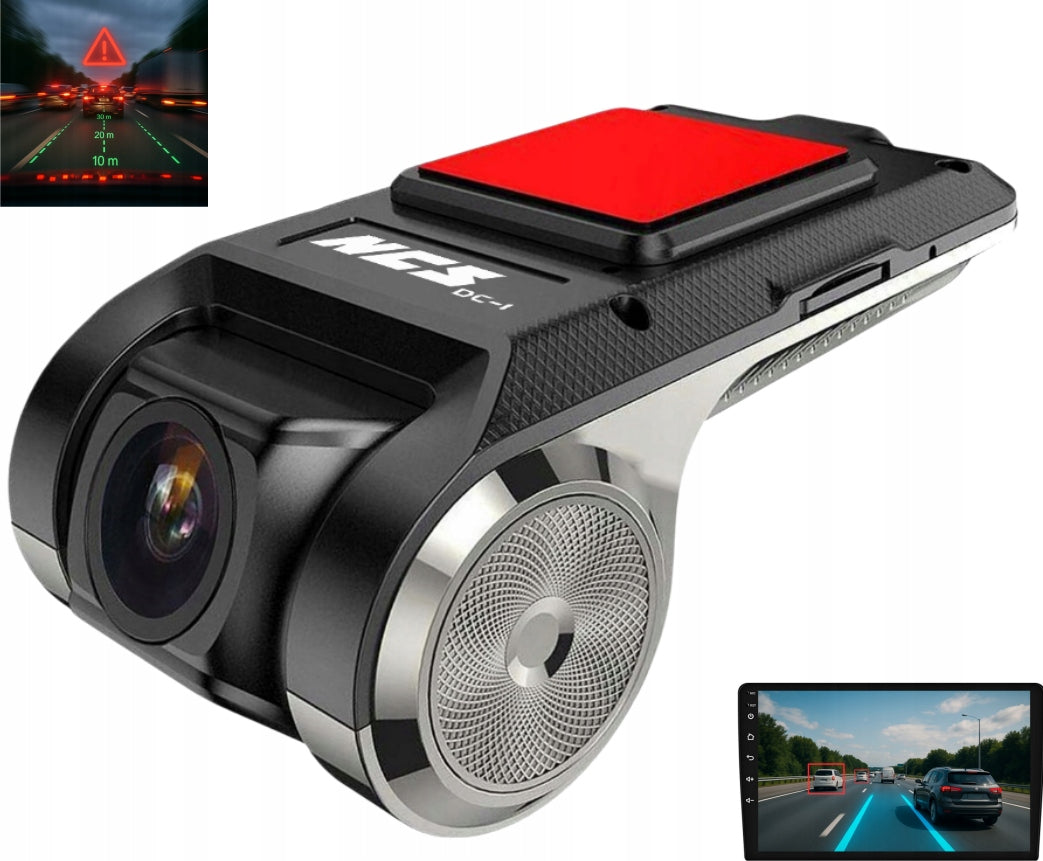 USB High-Definition Night Vision Large-Screen Car Navigation Dashcam
